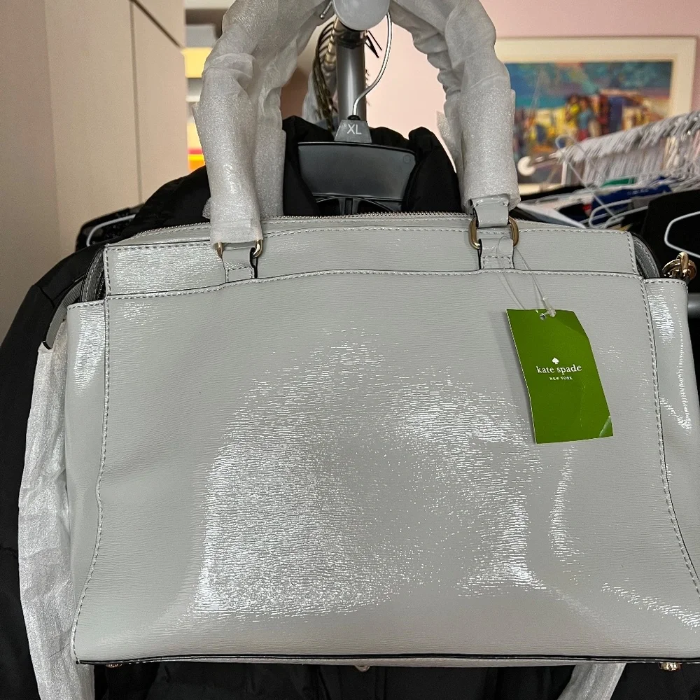 Brand New With Tags Kate Spade Grey Jeanne Beacon Court Bag